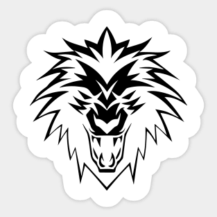 Wolf head symbol icon logo Sticker